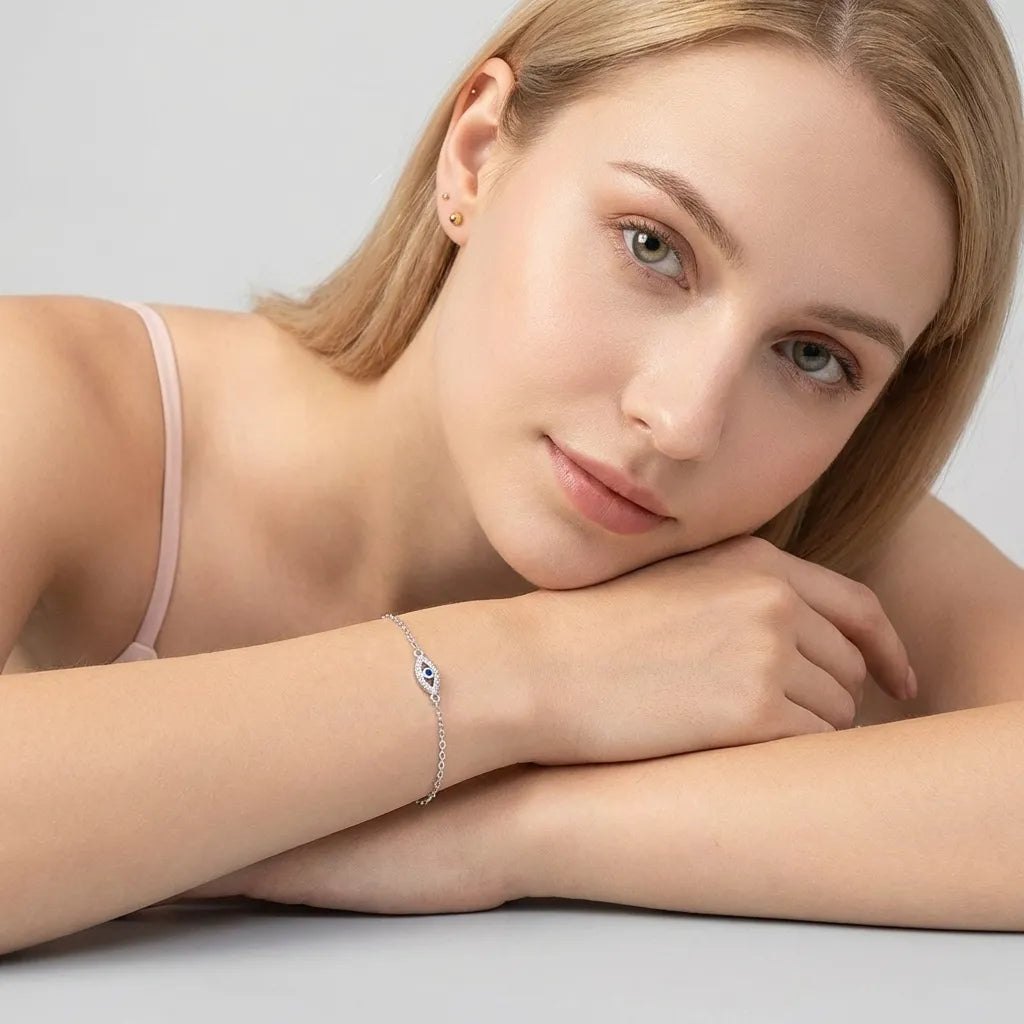Chloé Evil Eye Bracelet - Joie d’Or