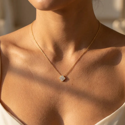 Aurélie Crystal Pedant Necklace - Joie d’Or