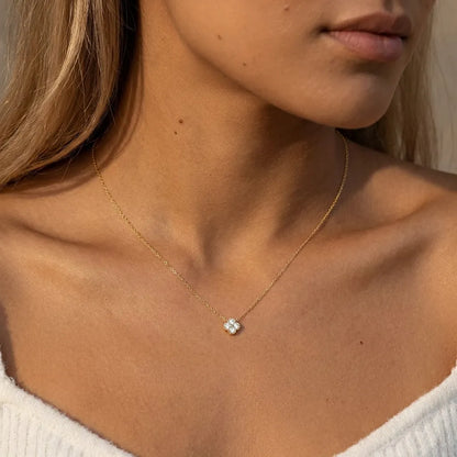 Aurélie Crystal Pedant Necklace - Joie d’Or