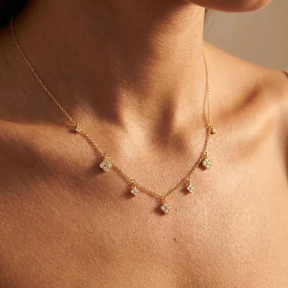 Aurélie Glimmer Charm Necklace - Joie d’Or