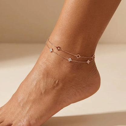 Ariana Clover Anklet - Joie d’Or