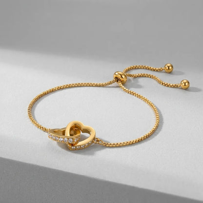 Sofia Linked Hearts Bracelet - Joie d’Or