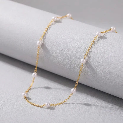 Élise Dainty Pearl Necklace - Joie d’Or