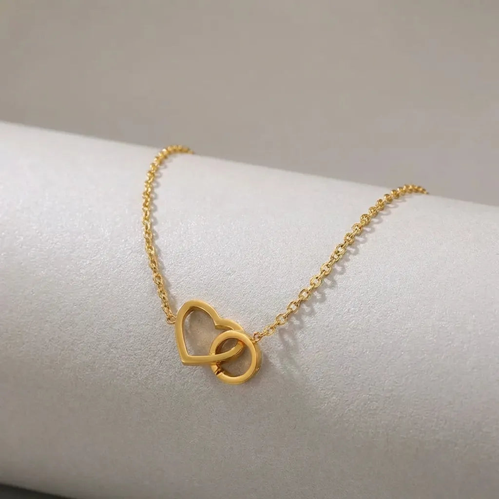 Élise Heart Link Anklet - Joie d’Or