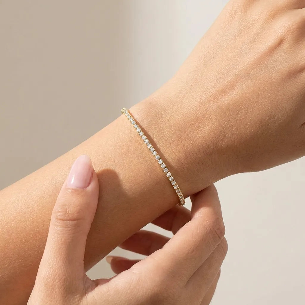 Sophie Lumière Tennis Bracelet - Joie d’Or