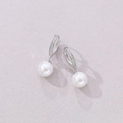 Anaïs Pavé Pearl Earrings - Joie d’Or