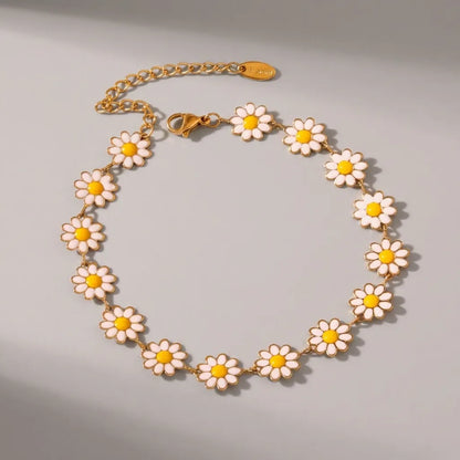 Fiona White Flowers Bracelet - Joie d’Or