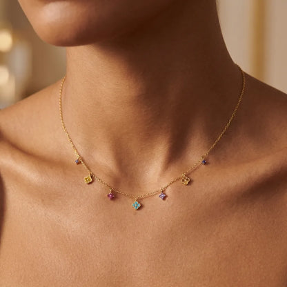 Aurélie Prism Charm Necklace - Joie d’Or