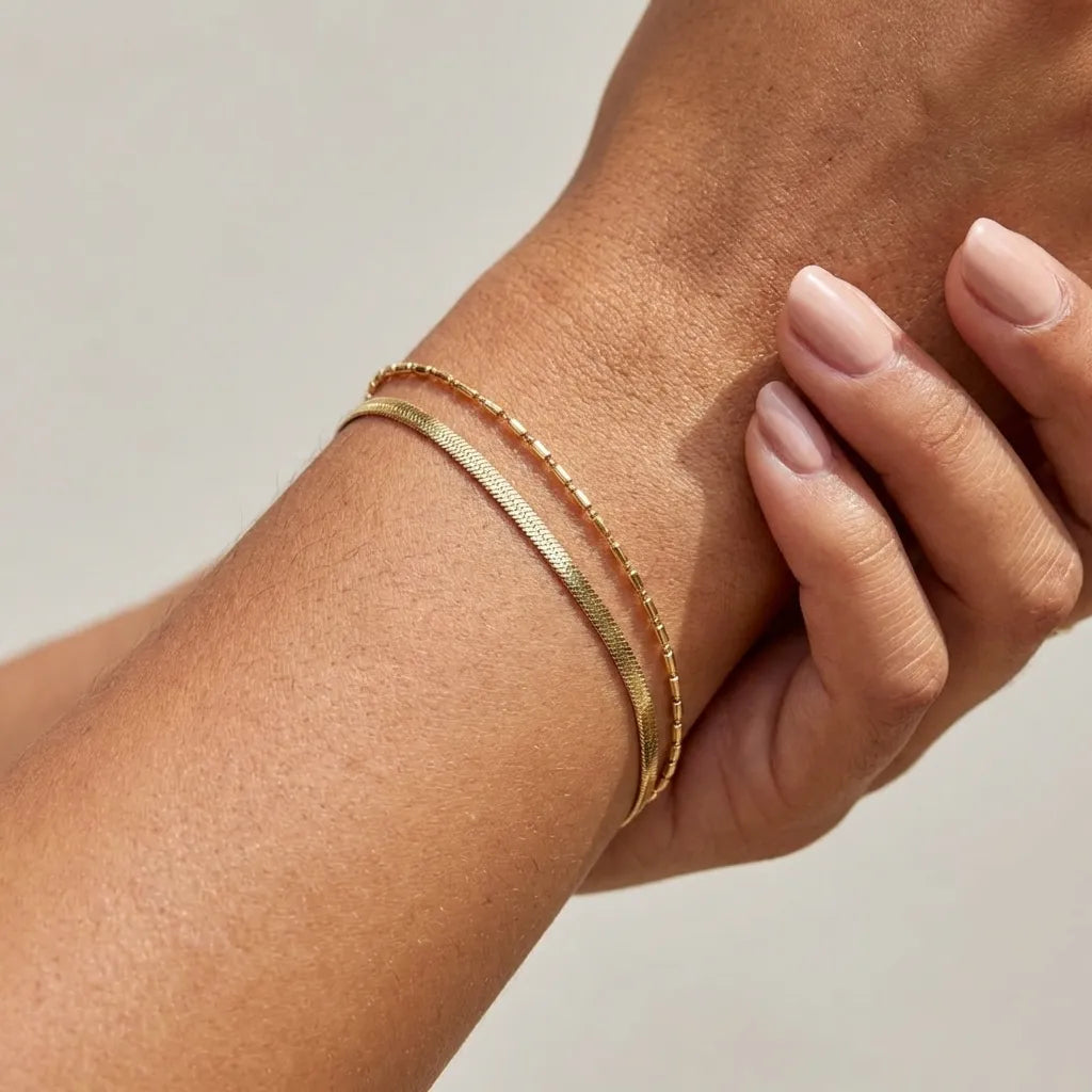 Vida Snake & Bead Bracelet - Joie d’Or