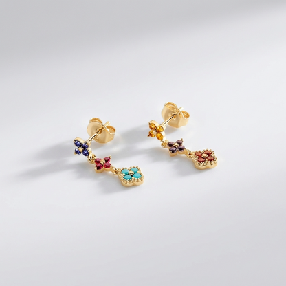 Aurélie Glimmer Cluster Earrings - Joie d’Or