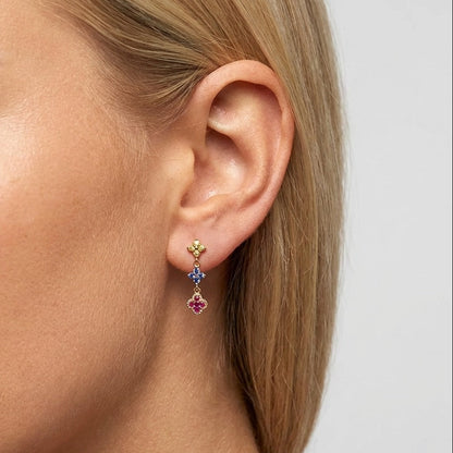 Aurélie Glimmer Cluster Earrings - Joie d’Or
