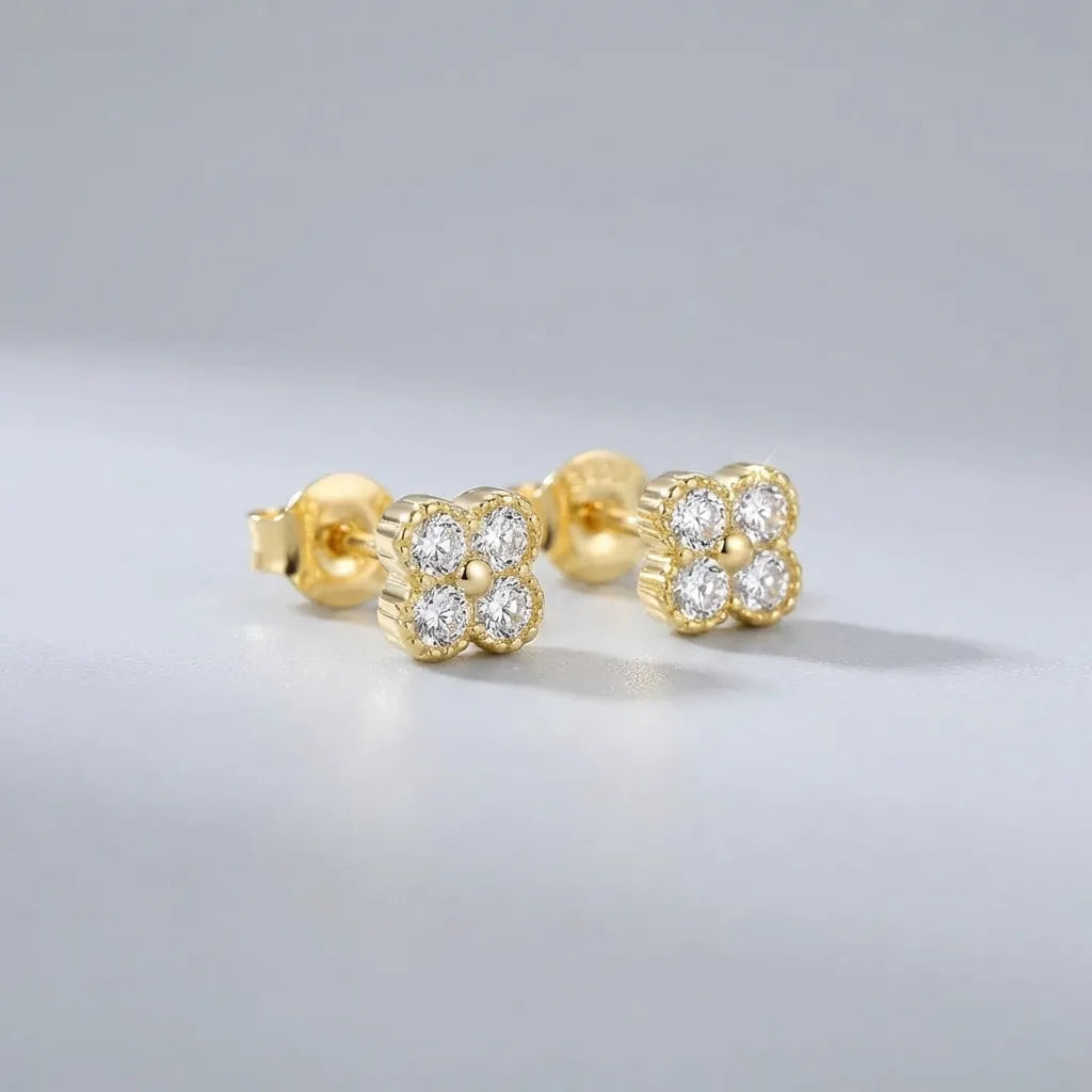 Aurélie Sparkle Stud Earrings - Joie d’Or