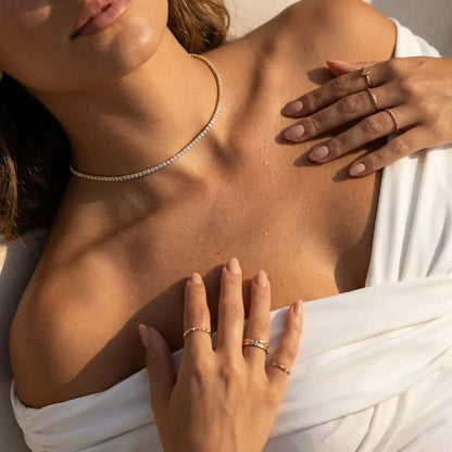 Sophie Lumière Tennis Choker - Joie d’Or