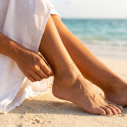 Charlotte Gold Chain Anklet - Joie d’Or