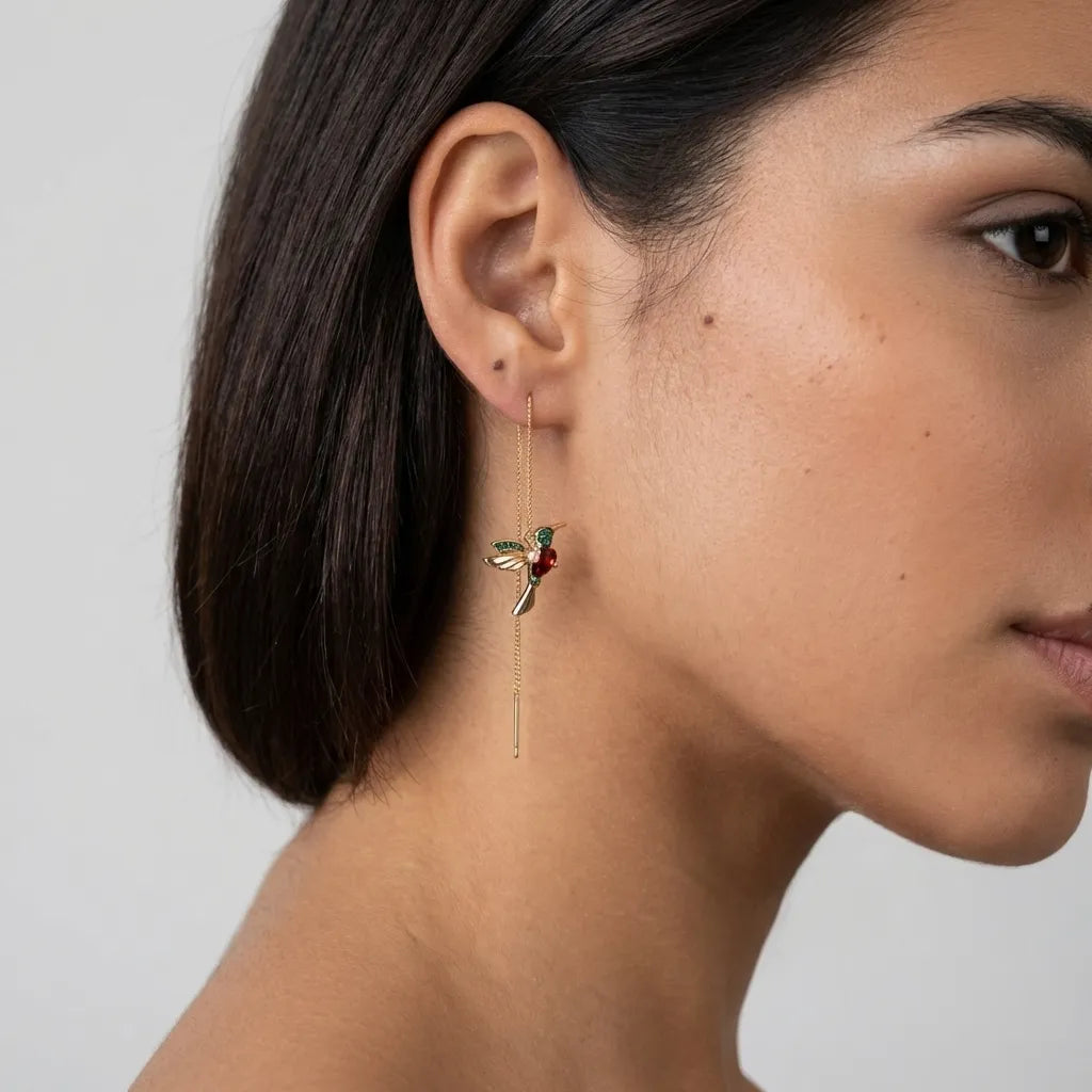 Crystal Hummingbirds Earrings - Joie d’Or
