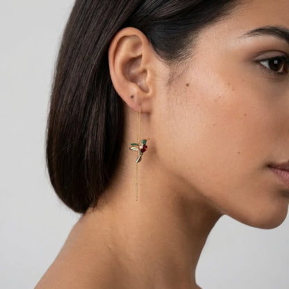 Crystal Hummingbirds Earrings - Joie d’Or