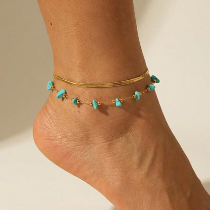 Giulia Mare Turquoise Anklet - Joie d’Or
