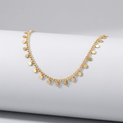 Lucie Small Dot Charm Anklet - Joie d’Or