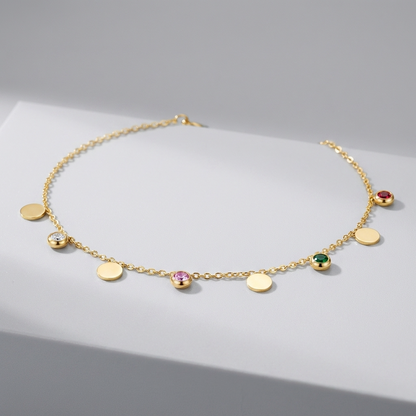 Léna Gold Drops Anklet - Joie d’Or