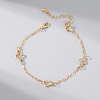 Emma Clover Gold Anklet - Joie d’Or