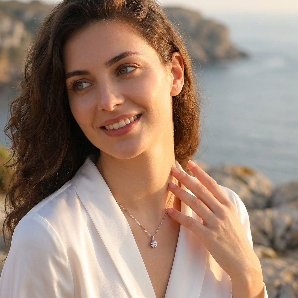 Juliette Rosé Crystal Necklace - Joie d’Or