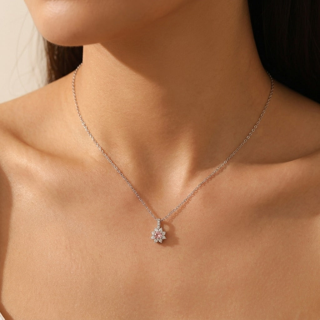 Juliette Rosé Crystal Necklace - Joie d’Or