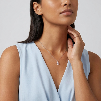 Juliette Rosé Crystal Necklace - Joie d’Or