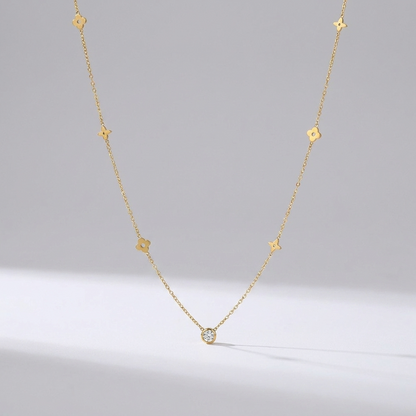 Élina Dainty Clover Necklace - Joie d’Or
