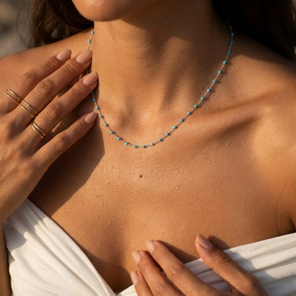 Capri Turquoise Chain Necklace - Joie d’Or