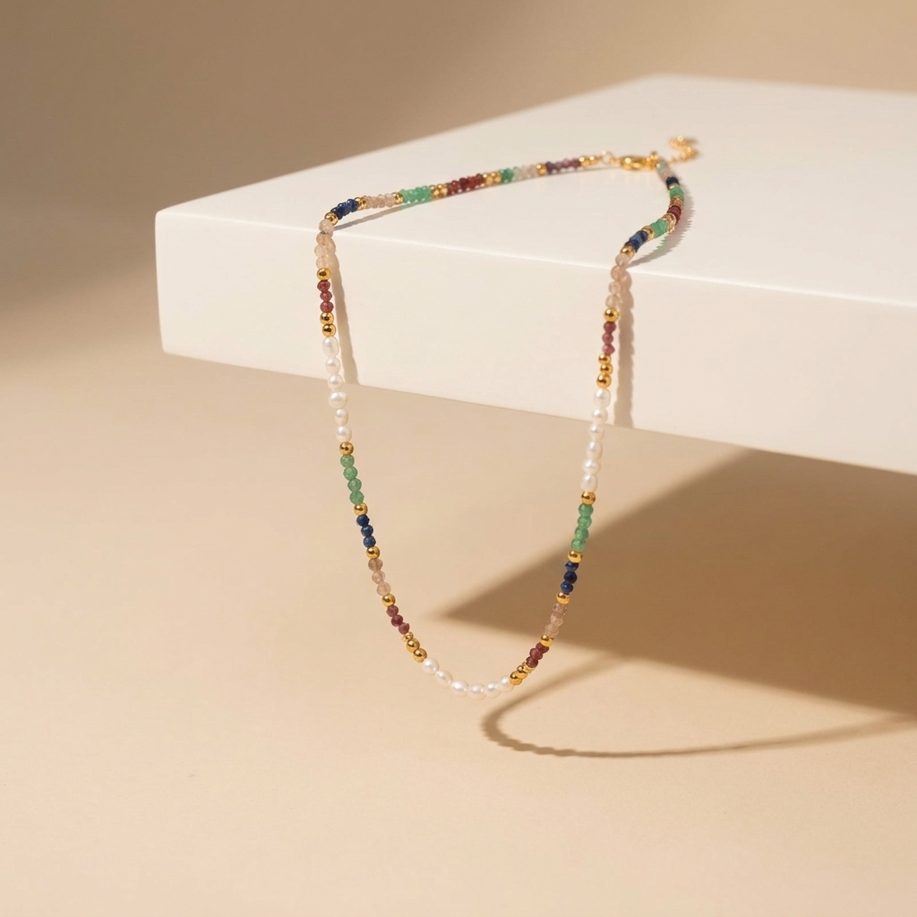 Sienna Rainbow Beaded Necklace - Joie d’Or