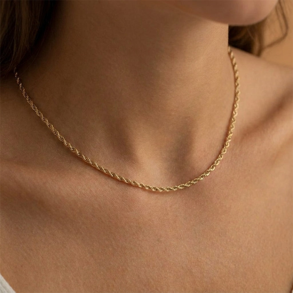 Antonela Twisted Chain Necklace - Joie d’Or