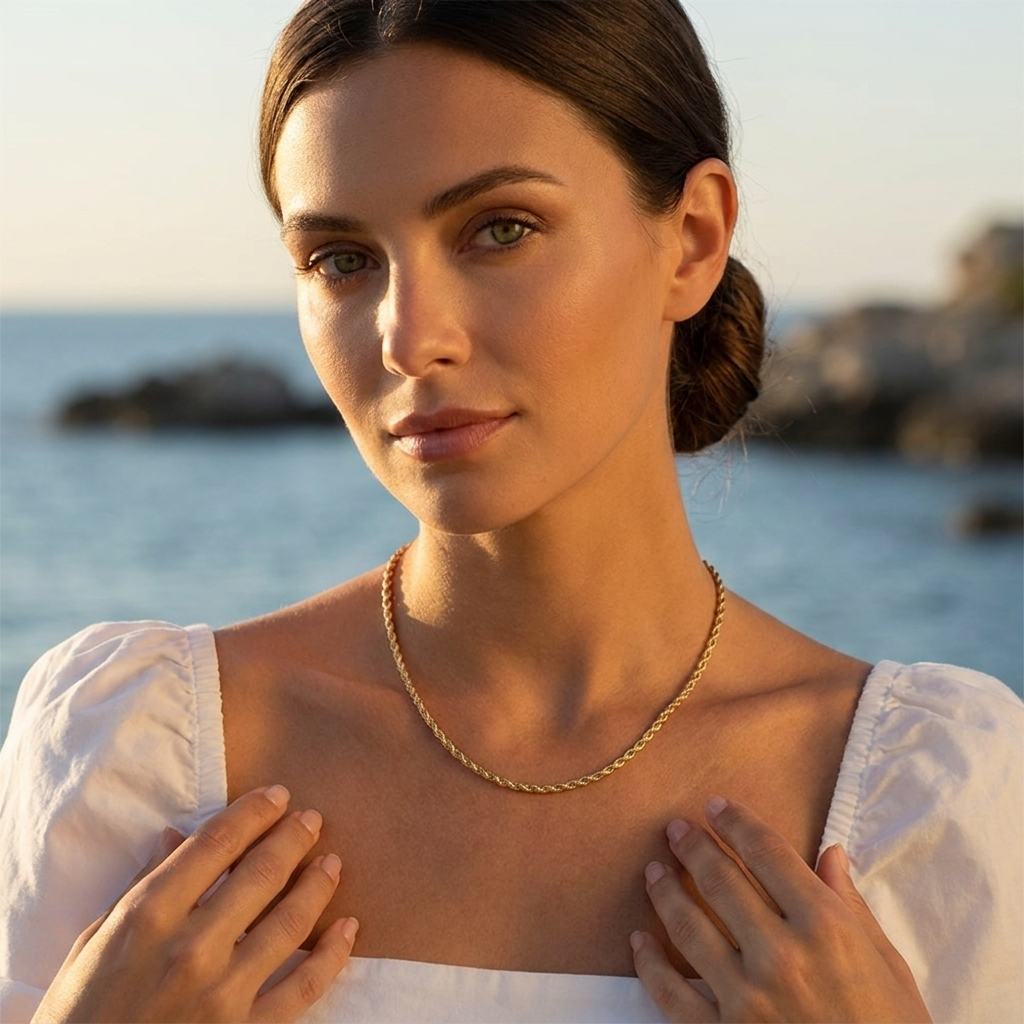 Antonela Twisted Chain Necklace - Joie d’Or