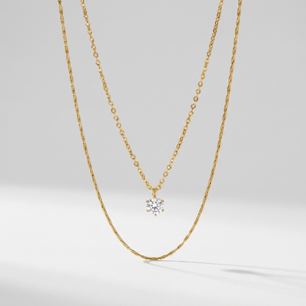 Diana Crystal Layered Necklace - Joie d’Or