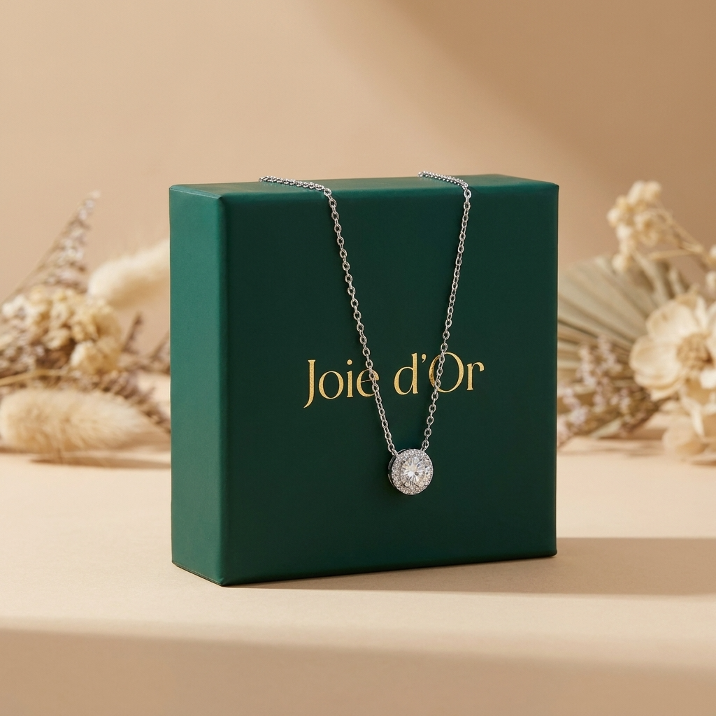 Olivia Cercle Halo Necklace - Joie d’Or