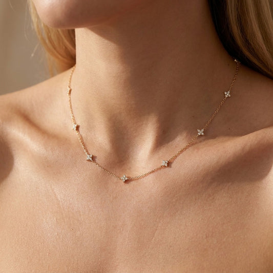 Mia Dainty Crystal Necklace - Joie d’Or