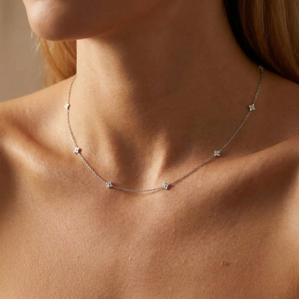 Mia Dainty Crystal Necklace - Joie d’Or