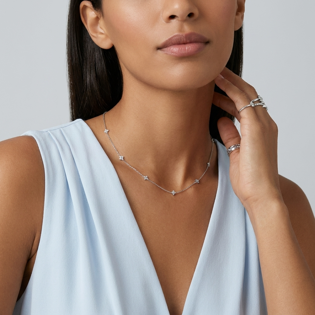 Mia Dainty Crystal Necklace - Joie d’Or