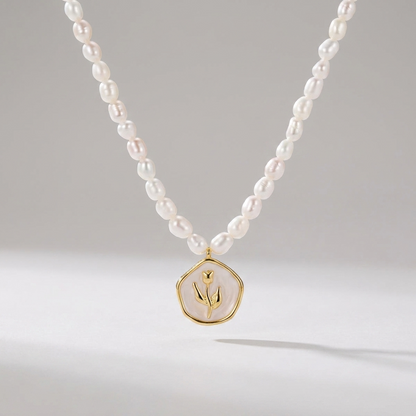 Rose Gold Pendant Necklace - Joie d’Or