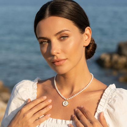 Rose Gold Pendant Necklace - Joie d’Or
