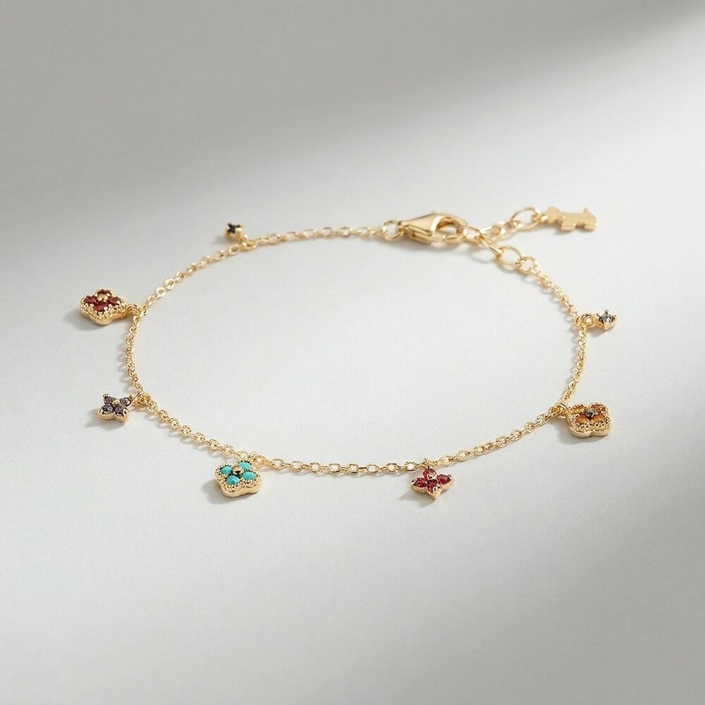 Aurélie Prism Charm Bracelet - Joie d’Or