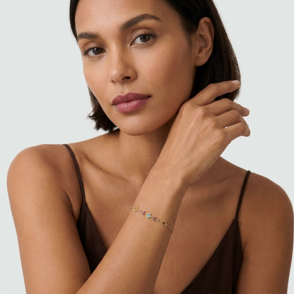 Aurélie Gold Cluster Bracelet - Joie d’Or