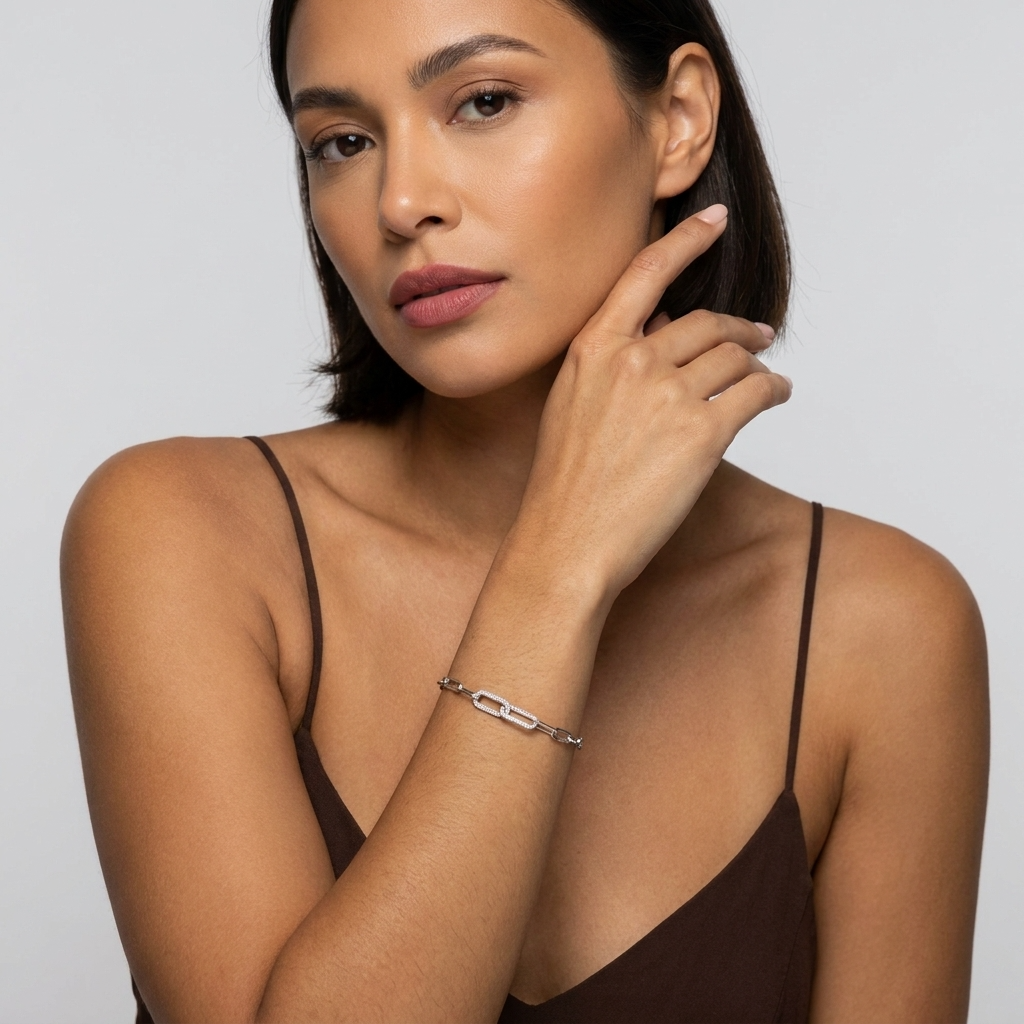 Aurélie Pavé Link Bracelet - Joie d’Or