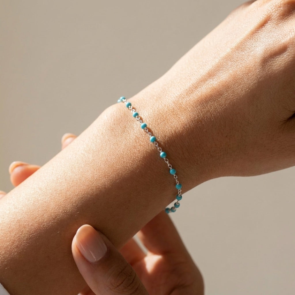 Capri Turquoise Chain Bracelet - Joie d’Or