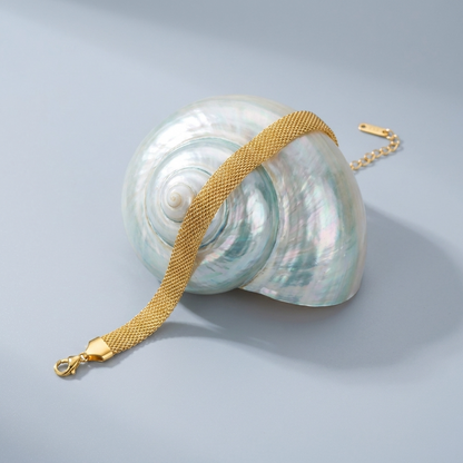 Élise Gold Mesh Bracelet - Joie d’Or