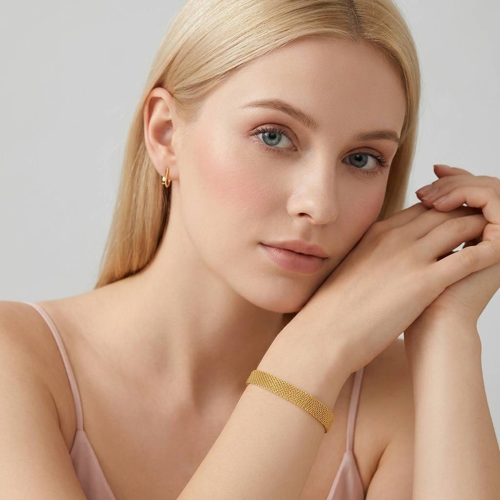 Élise Gold Mesh Bracelet - Joie d’Or
