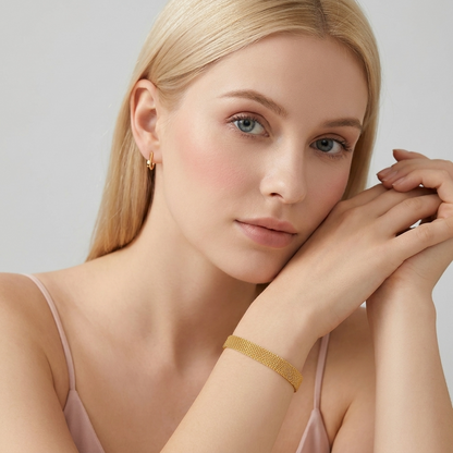 Élise Gold Mesh Bracelet - Joie d’Or