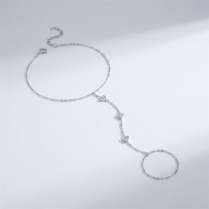 Amélie Crystal Heart Bracelet - Joie d’Or