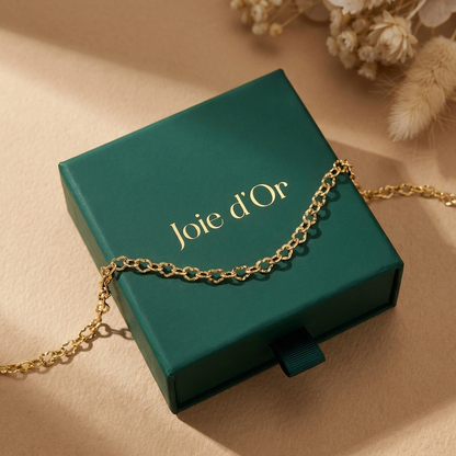 Élodie Chain Heart Bracelet - Joie d’Or
