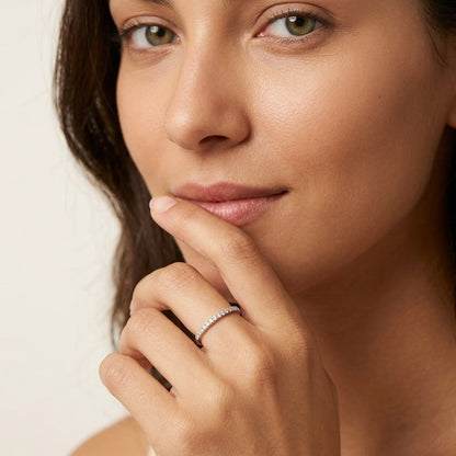 Ariana Pavé Silver Ring - Joie d’Or