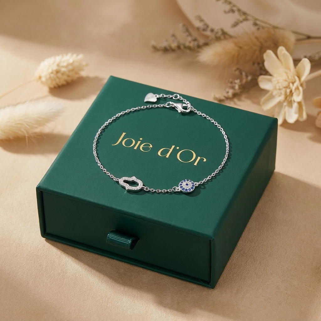 Chloé Hamsa & Evil Eye Bracelet - Joie d’Or